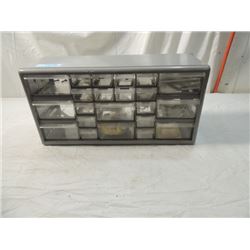 22 DRAWER INDEX SORTING DRAWER UNIT WITH PARTS!!