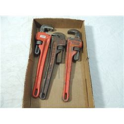 LOT 3 PIPE MONKEY WRENCHES RIDGID NYE CO
