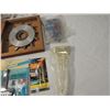 Image 4 : BOX LOT ELECTRICAL SUPPLIES LAMP PARTS SAW BLADE