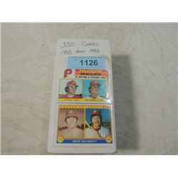 350+ 1982 & 83 TOPPS BASEBALL CARDS