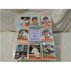 8 CARD LOT 1964 TOPPS BASEBALL