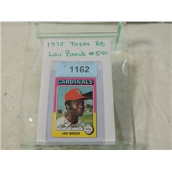 1975 TOPPS BASEBALL CARD LOU BROCK