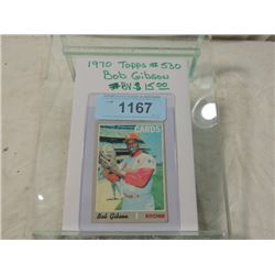 1970 TOPPS BASEBALL CARD BOB GIBSON