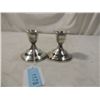 Image 1 : PAIR FISHER WEIGHTED STERLING SILVER CANDLESTICKS