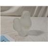 Image 1 : FROSTED CRYSTAL GLASS OWL FIGURE STATUE SCUPLTURE
