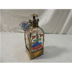 SWEDISH FLASK LIQUOR BOTTLE DECANTER BRASS MUSIC