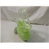 Image 2 : VINTAGE ART GLASS BLOWN PURSE VANITY VASE