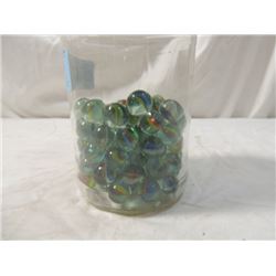 JAR 100+ VINTAGE MARBLES CATS EYES MORE