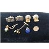 Image 1 : LOT MENS VINTAGE CUFF LINKS TIE PINS LAPEL MORE