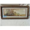 Image 1 : VINTAGE FRAMED LITHOGRAPH PRINT HUNTING PHEASANTS