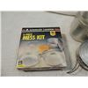 Image 2 : LOT TWO CAMPING MILITARY MESS KITS ONE NEW