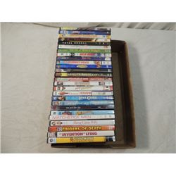 BOX LOT 25 DVD MOVIES IN CASES NEWER ALL KINDS