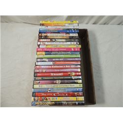 BOX LOT 25 DVD MOVIES IN CASES NEWER ALL KINDS