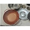 Image 2 : HUGE BOX LOT METAL WARE PEWTER ALUMINUM MORE