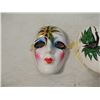 Image 2 : LOT 3 DESIGNER COLLECTIBLE HAND PAINTED MASKS