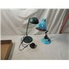 Image 1 : LOT TWO DESK LAMPS HALOGEN STUDY SNAKE