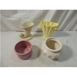 LOT 4 POTTERY SHAWNEE MCCOY? VINTAGE