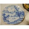 Image 2 : LOT 5 SPATTER POTTERY BOWL DELFT PLATE MORE