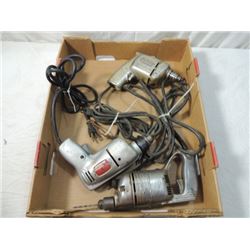 LOT 3 ELECTRIC DRILLS CRAFTSMAN SUNBEAM MORE