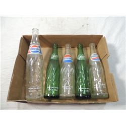 ANTIQUE VINTAGE SODA BOTTLE LOT PEPSI SLICE