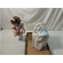 LOT BABY DOLL PORCELAIN ASHTON DRAKE LITTLE BABY