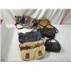 Image 1 : LOT 6 ASSORTED PURSES LEATHER SUEDE MORE