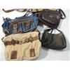 Image 2 : LOT 6 ASSORTED PURSES LEATHER SUEDE MORE