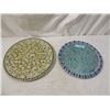 Image 1 : LOT TWO MOSAIC SERVING DISPLAY TRAYS AS SHOWN