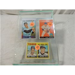 LOT 3 VINTAGE TOPPS BASEBALL CARDS 1958 1967