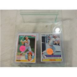 2 CARD LOT TOPPS BASEBALL JOHNNY BENCH 1979 1983