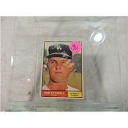 1961 TOPPS DON DRYSDALE BASEBALL CARD