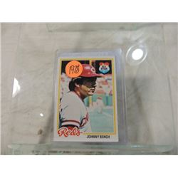 1978 TOPPS JOHNNY BENCH ALL STAR BASEBALL CARD