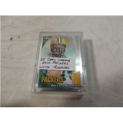 28 TOPPS CHROME FOOTBALL CARDS 2010 PACKERS