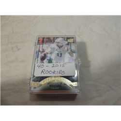 40 CARD LOT UPPER DECK FOOTBALL 2015 ROOKIES