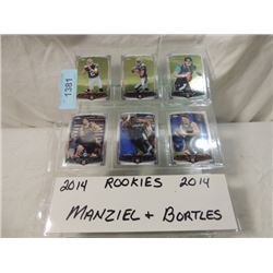 6 CARD FOOTBALL LOT 2014 ROOKIES