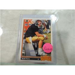 UPPER DECK BRETT FAVRE PACKERS ROOKIE CARD