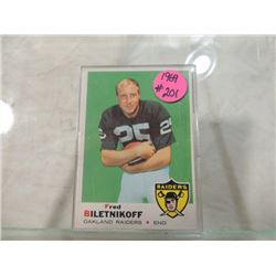 1969 TOPPS FOOTBALL CARD FRED BILETNIKOFF