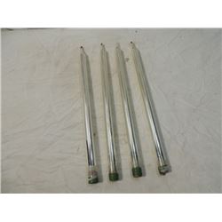 LOT 4 VINTAGE MERCURY GLASS CANDLES