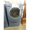 Image 1 : KENMORE ELITE FRONT LOAD WASHER BLUE PEDESTAL