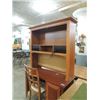 Image 2 : PINE LIGHT MAHOGANY FINISH COMPUTER DESK HUTCH