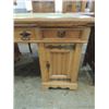 Image 2 : ANTIQUE CAPTAINS STYLE GOTHIC SOLID OAK DESK