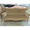 Image 1 : BEAUTIFUL ANTIQUE VELOUR WOOD SOFA COUCH DUVET