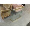Image 2 : BRASS & GLASS FIREPLACE SCREEN SPARK GUARD