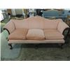 Image 1 : DUSTY ROSE VELOUR VELVET SOFA COUCH ANTIQUE