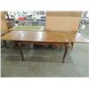 Image 1 : ANTIQUE EUROPEAN DANISH OAK PARQUET DINING TABLE