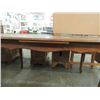 Image 2 : ANTIQUE EUROPEAN DANISH OAK PARQUET DINING TABLE