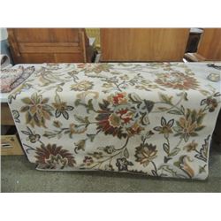 CONTEMPORARY AREA ROOM RUG LEAVES PATTERN