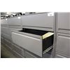 Image 2 : HAWORTH PREMISE CHARCOAL GREY 5 DRAWER LATERAL FILE CABINET