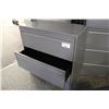 Image 2 : HAWORTH PREMISE CHARCOAL GREY 3 DRAWER LATERAL FILE CABINET