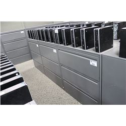 HAWORTH PREMISE CHARCOAL GREY 3 DRAWER LATERAL FILE CABINET